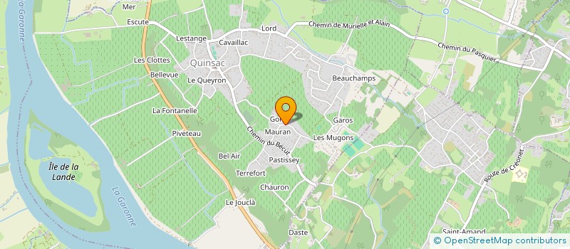 localisation de l'entreprise QUINSAC ACTIVITES PERMACOLES à QUINSAC