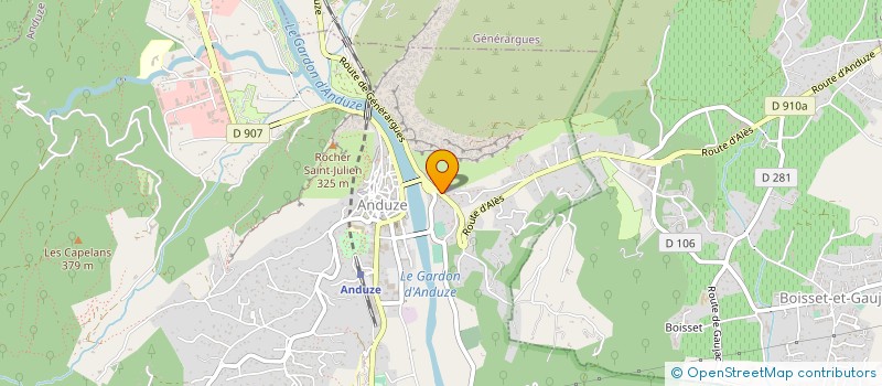 localisation de l'entreprise QUINSAC GROSSET VICTORIA à ANDUZE