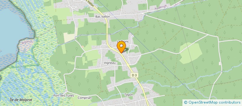 localisation de l'entreprise QUINSON  BIGANOS