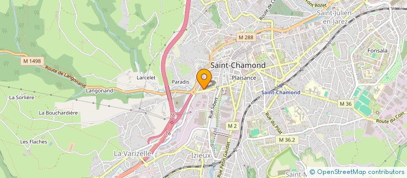 localisation de l'entreprise QUINSON ET TARDY GARAGE QUINSON ET TARDY  SAINT-CHAMOND