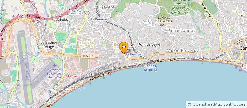 localisation de l'entreprise QUINT PAUL ET FILS à CANNES