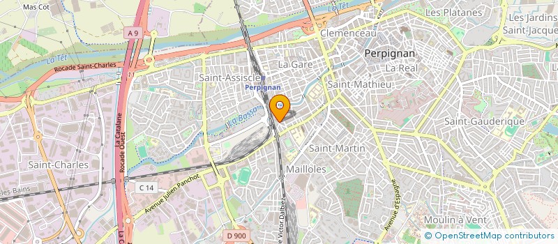 localisation de l'entreprise QUINTA MICHEL ET QUINTA MARIE  PERPIGNAN
