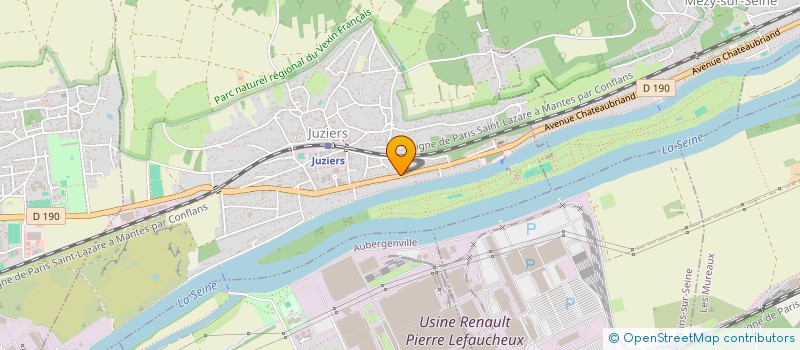 localisation de l'entreprise QUINTAL-BTP  JUZIERS