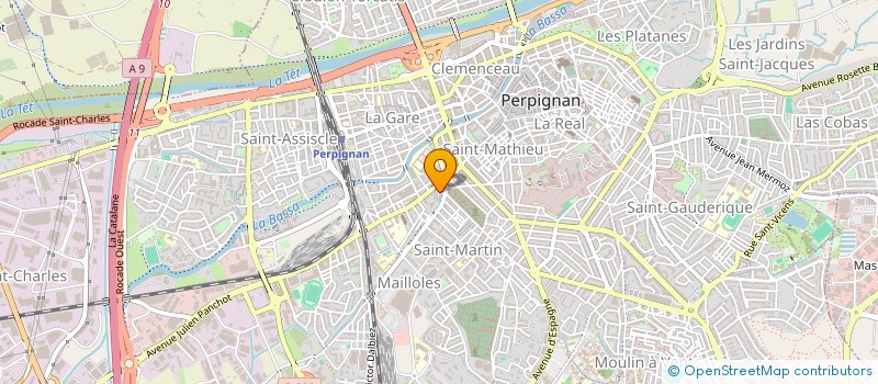 localisation de l'entreprise QUINTANA à PERPIGNAN