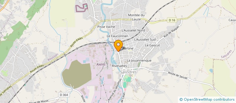 localisation de l'entreprise QUINTANE SARL  SALINDRES