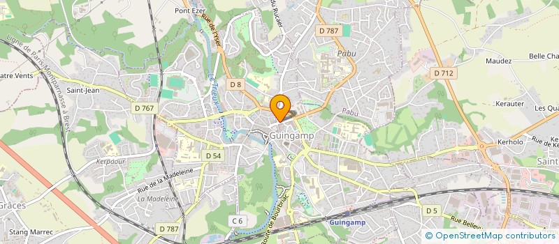 localisation de l'entreprise QUINTARD-PLAYE - JUILLAN  GUINGAMP