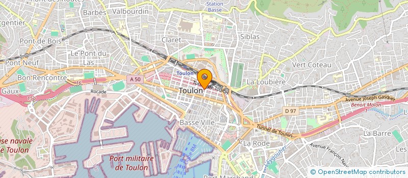 localisation de l'entreprise QUINTE CURCE  TOULON