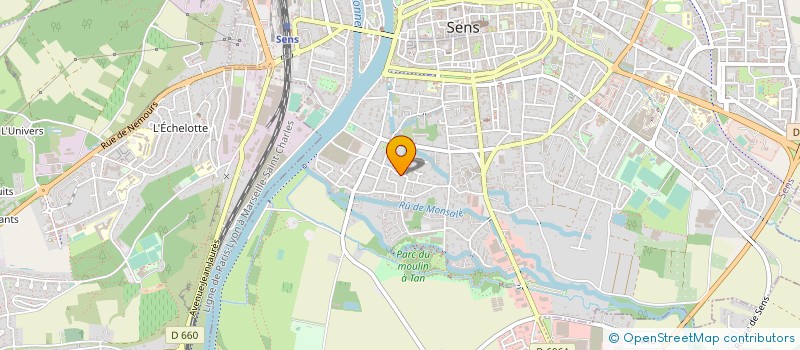 localisation de l'entreprise QUINTE ET SENS à SENS