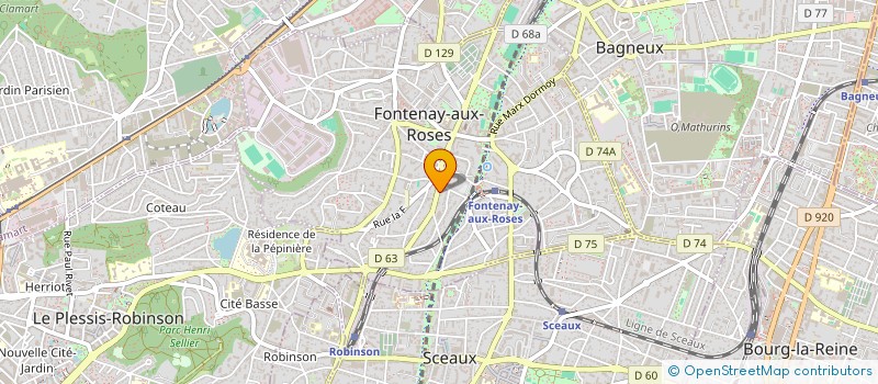 localisation de l'entreprise QUINTE ET SENS à FONTENAY-AUX-ROSES