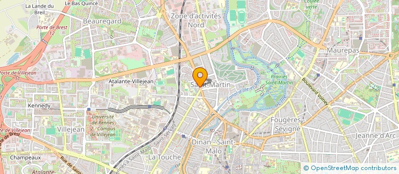 localisation de l'entreprise QUINTE TETE  RENNES