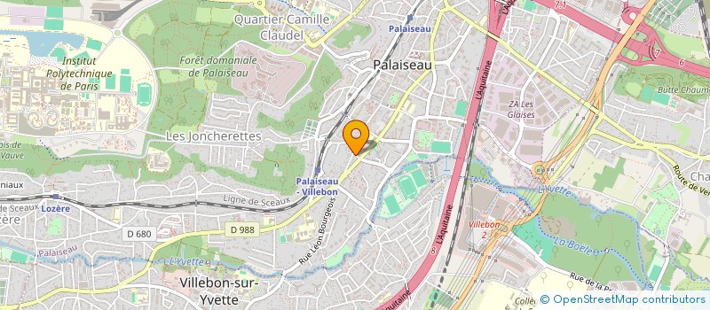 localisation de l'entreprise QUINTELA à PALAISEAU