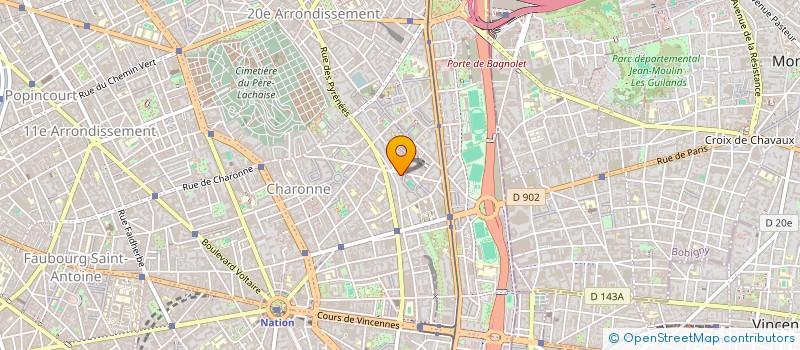 localisation de l'entreprise QUINTES ET SENS  PARIS