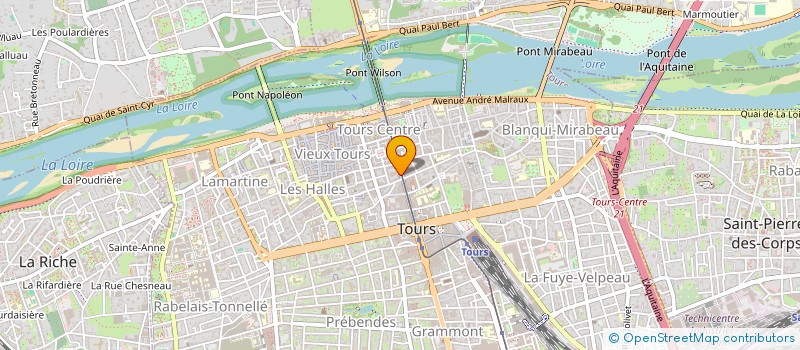 localisation de l'entreprise QUINTESSENCE  TOURS