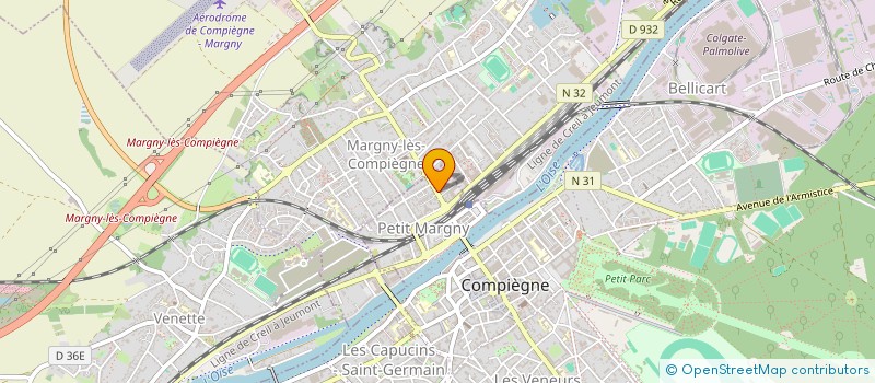 localisation de l'entreprise QUINTESSENCE EXPERTISE-COMPTABLE à COMPIEGNE