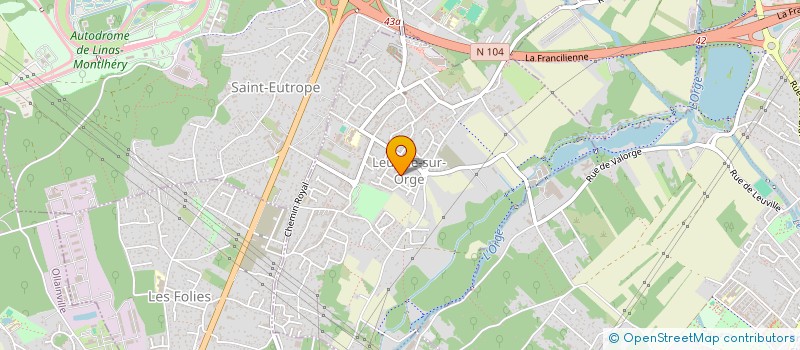 localisation de l'entreprise QUINTESSENCE FORMATION  LEUVILLE-SUR-ORGE