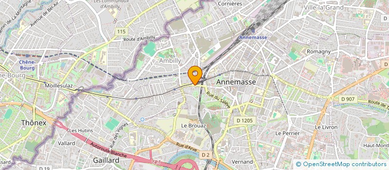 localisation de l'entreprise QUINTESSENCE FORMATIONS à ANNEMASSE