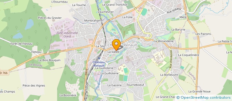 localisation de l'entreprise QUINTESSENCE GAETAN ELIE  CHATEAU-RENAULT