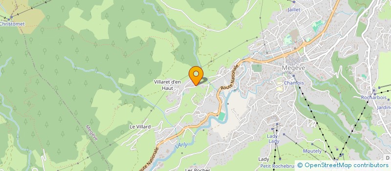 localisation de l'entreprise QUINTET  MEGEVE