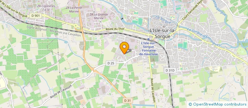 localisation de l'entreprise QUINTETTE ITINERANCE  L'ISLE-SUR-LA-SORGUE