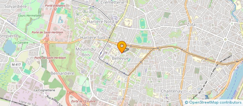 localisation de l'entreprise QUINTEX à NANTES