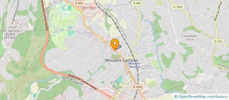 localisation de l'entreprise QUINTEX COM à MOUANS-SARTOUX