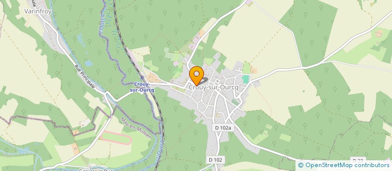 localisation de l'entreprise QUINTIN ET COMPAGNIE à CROUY-SUR-OURCQ