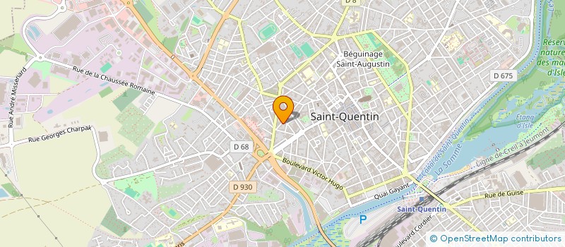 localisation de l'entreprise QUINTINUS CONNAITRE ET AIMER SAINT QUENTIN à SAINT-QUENTIN