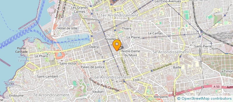 localisation de l'entreprise QUINZE à MARSEILLE 6