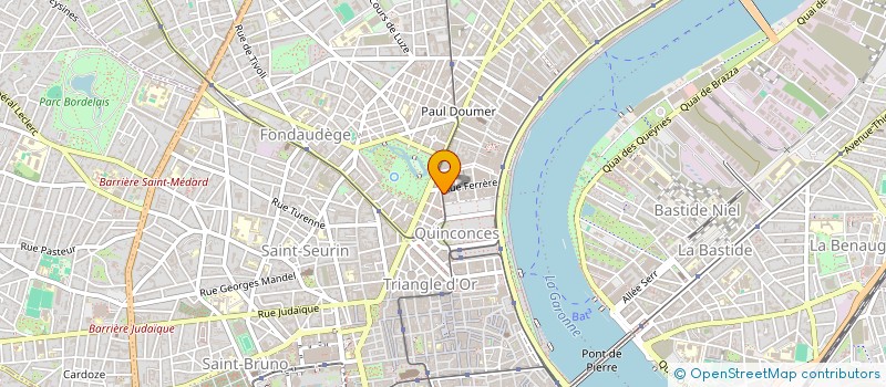 localisation de l'entreprise QUINZE  BORDEAUX