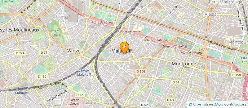 localisation de l'entreprise QUINZE MAI  MONTROUGE