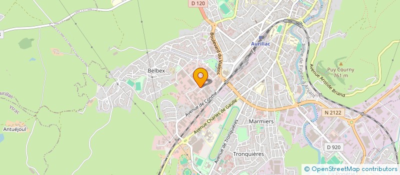 localisation de l'entreprise QUINZEKO à AURILLAC