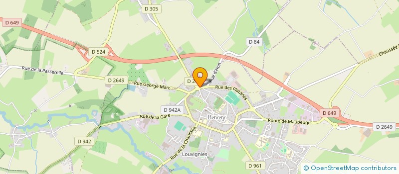 localisation de l'entreprise QUINZIN  BAVAY