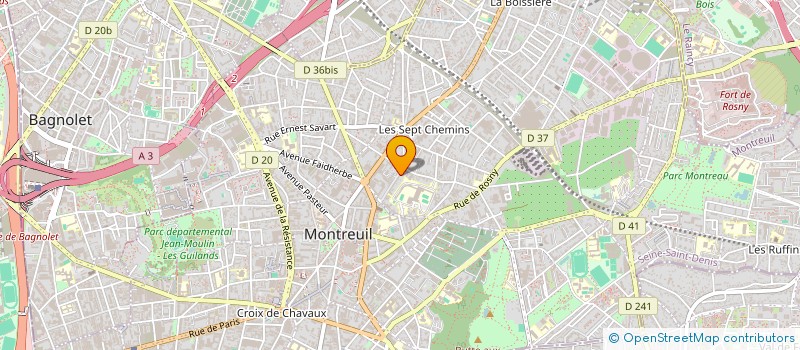 localisation de l'entreprise QUIOTE à MONTREUIL