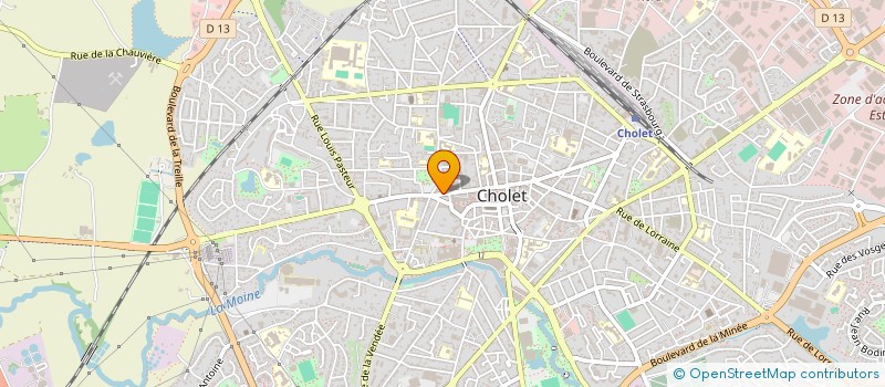 localisation de l'entreprise QUIOZ à CHOLET