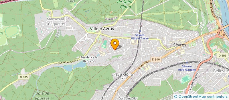 localisation de l'entreprise QUIQUES  VILLE-D'AVRAY