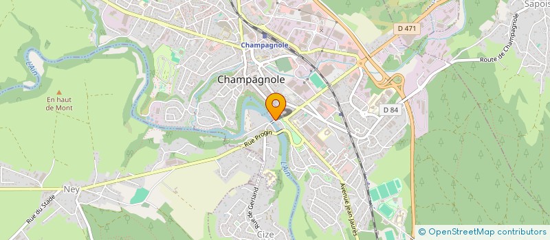 localisation de l'entreprise QUIR  CHAMPAGNOLE