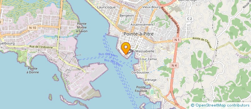 localisation de l'entreprise QUIRAT DOUDOUMARYLE à POINTE-A-PITRE