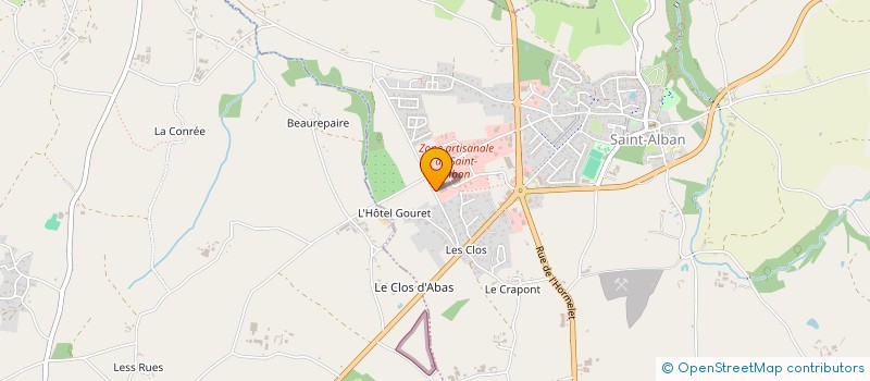 localisation de l'entreprise QUIRAT PORCHER -SAS LA HOUAICHE à SAINT-ALBAN
