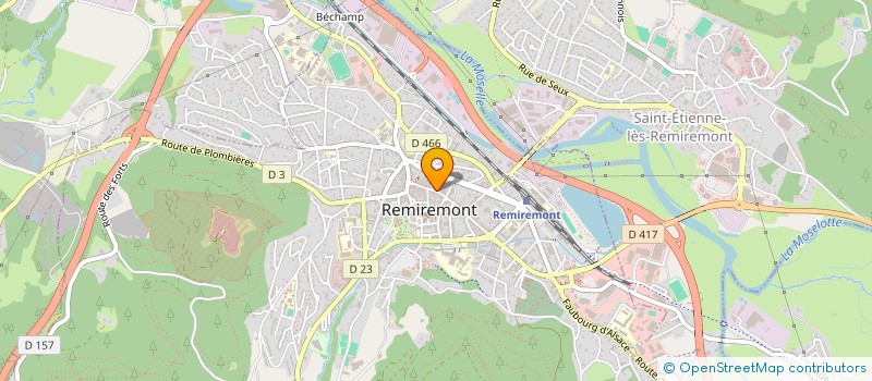 localisation de l'entreprise QUIRIN ET FILS à REMIREMONT