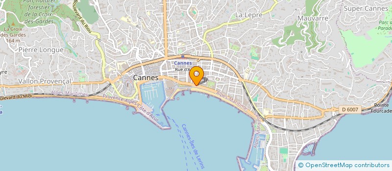 localisation de l'entreprise QUIRIN JEANNE ET CHRISTIANE à CANNES