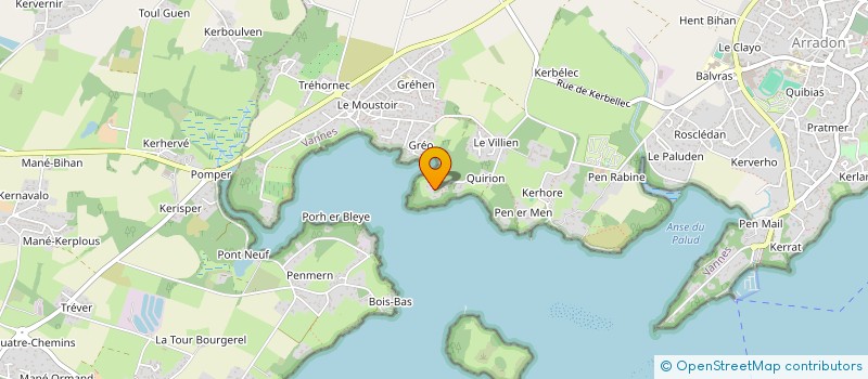 localisation de l'entreprise QUIRION I  ARRADON