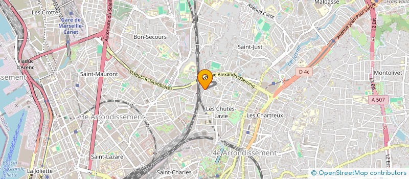 localisation de l'entreprise QUIRIUS à MARSEILLE