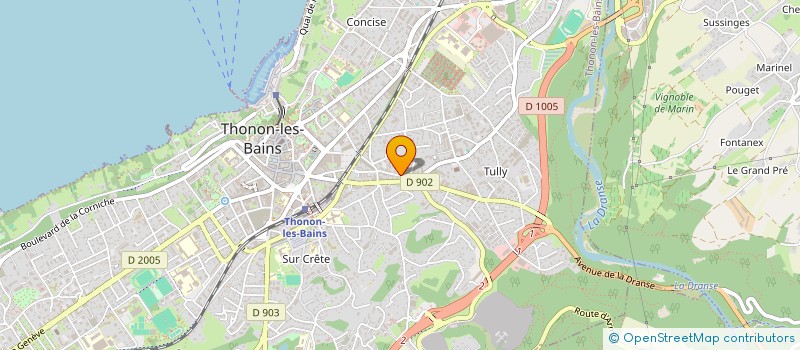 localisation de l'entreprise QUIROS à THONON-LES-BAINS