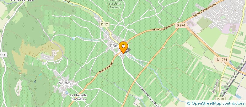 localisation de l'entreprise QUIROVET  POMMARD