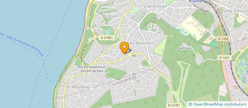 localisation de l'entreprise QUITAUR  ARCACHON