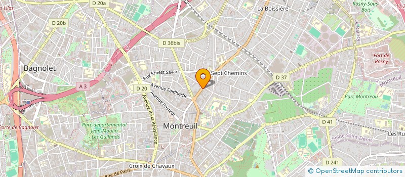 localisation de l'entreprise QUIVR  MONTREUIL