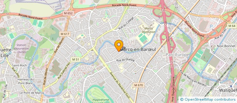 localisation de l'entreprise QUIVRON WEB SOLUTIONS à MARCQ-EN-BARŒUL