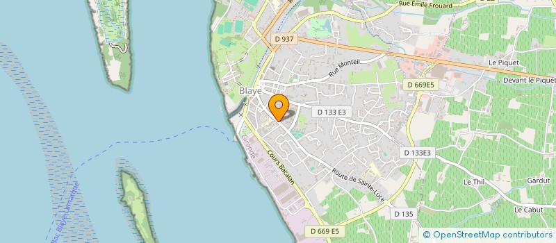 localisation de l'entreprise QUIXADA à BLAYE