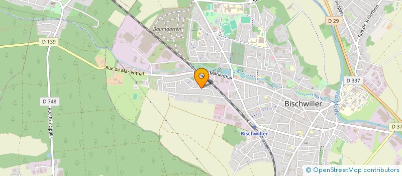 localisation de l'entreprise QUMRAN  BISCHWILLER
