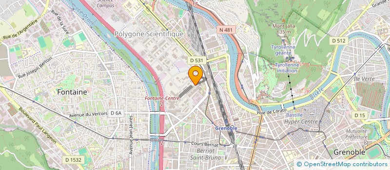 localisation de l'entreprise QUOBLY à GRENOBLE